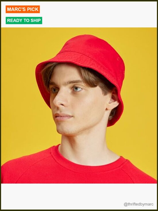 100% Cotton Long Brim Bucket Hat Deeper Round Top Packable Sun Hat main image 7